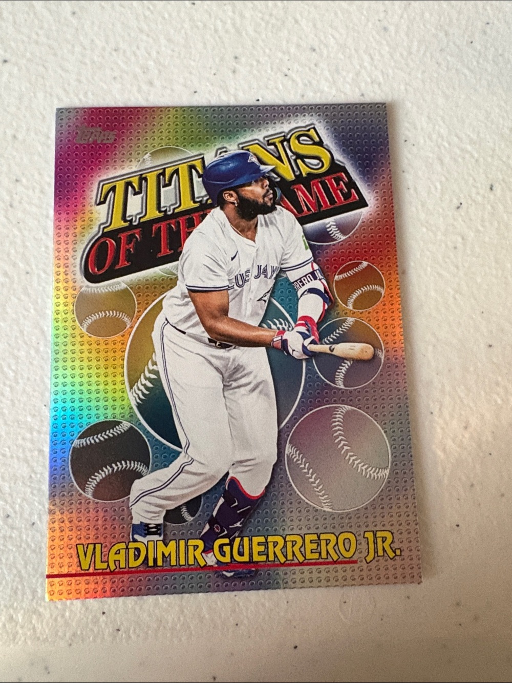 Topps Rainbow Holo Vladimir Guerrero Jr. Titans of the Game
